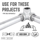 STZ Industries 1/2 in. FIP each X 1/2 in. D FIP 1/2 in. D FIP Galvanized Malleable Iron Side Out Elb