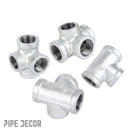 STZ Industries 1/2 in. FIP each X 1/2 in. D FIP 1/2 in. D FIP Galvanized Malleable Iron Side Out Tee