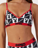 Psd Underwear Playboy Checkers V-Neck Bralette