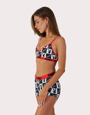 Psd Underwear Playboy Checkers V-Neck Bralette