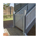 Perma Child Safety Outdoor Retractable Baby Gate, Extra Wide up to 71, Gray