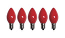 Santas Forest 25782 LED Filament Retro Replacement Bulb, Opaque, C7, Red
