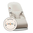Baby Bouncer Bundle with Toy - Light Beige