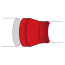 Imperial 8 in. D X 7 in. D Galvanized Steel Stove Pipe Reducer