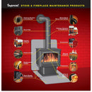 Imperial 6 in. D X 8 in. D Galvanized Steel Stove Pipe Increaser