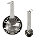 8pc Stainless Steel Measuring Cup and Spoon Set