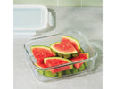 8 Cup Glass Food Storage Container Clear - ™: Glass Container with Lid, Dishwasher & Microwave Safe