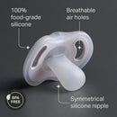 Ultra-Light Silicone Pacifier - Clear/Blue/Green