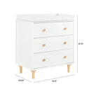 Lolly Dresser 3-Drawer Changer with Changer - White Pine