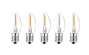 Santas Forest 26788 LED Filament Retro Replacement Bulb, Transparent, C7, Clear