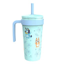 18oz Bluey Stainless Steel Vacuum Fairway Straw Tumbler Blue