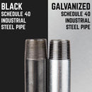 STZ Industries 3 in. MIP each X 3 in. D MIP Galvanized Steel 12 in. L Nipple
