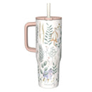 Winnie The Pooh 30oz Stainless Steel Tumbler - Slim Straw with Handle