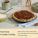 9” Non-Stick Ceramic Pie Pan - White