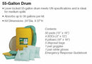 Brady Spill Kit/Station, Drum, Chemical, Hazmat, 37 gal - SKH-55