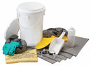 Brady Spill Kit/Station, Bucket, Chemical, Hazmat, 5 gal - SKA-BKTBASE