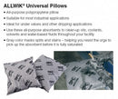 Brady Absorbent Pillow, Universal, 14 gal, 18 in x 18 in, Polypropylene - AW1818-2