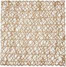Woven Paper Square Placemat Set - Beige