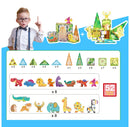 52PCS Dinosaur & Safari Magnetic Tile Set
