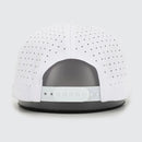 Back Snap Adjustable Baseball Cap - White