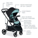 Willow Brook S+ Travel System with Alpine Anti-Rebound Base - Jade Onyx