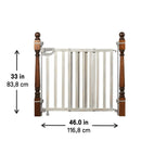 Wood Banister & Stair Safety Gate - Grey