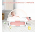 Collapsible Baby Bathtub for Infants and Toddlers - Pink