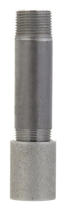 STZ Industries 1/2 in. MPT Black Steel 4 in. L Nipple with Coupling