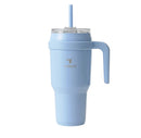 40oz Cold1 Vacuum Insulated Stainless Steel Straw Tumbler Mug Glacier: Dishwasher-Safe, Portable Drinkware