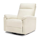 Suzy Electronic Swivel Recliner - Vanilla