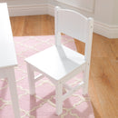 KidKraft Nantucket Wooden Table With Bench and 2 Chairs, Children's Furniture - White