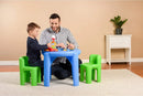Kids Table and Chairs Set - Green/Blue