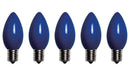 Santas Forest 25984 LED Filament Retro Replacement Bulb, Opaque, C9, Blue