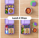 Insulated Bento Lunch Box with Leakproof Thermos - Lilac Purple