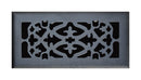 Tru Aire 4 in. H X 10 in. W 1-Way Matte Black Steel Floor Diffuser