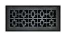 Tru Aire 4 in. H X 10 in. W 1-Way Matte Black Steel Floor Diffuser