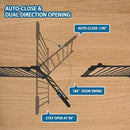 Peekabu Gate - Walk-Thru, 36" Tall, Auto-Close