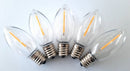 Santas Forest 26988 LED Filament Retro Replacement Bulb, Transparent, C9, Clear
