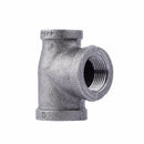 STZ Industries 3/4 in. FIP each X 3/4 in. D FIP 1 in. D FIP Black Malleable Iron Reducing Tee