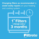Filtrete 16 in. W X 25 in. H X 1 in. Polypropylene 2200 MPR Pleated Allergen Air Filter 1 pk, Pack of 4