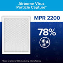 Filtrete 16 in. W X 20 in. H X 1 in. Polypropylene 2200 MPR Pleated Allergen Air Filter 1 pk, Pack of 4
