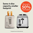 4-Slice Slim Toaster - Oatmilk