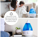Ultrasonic Cool Mist Humidifier - Blue/White - 1 Gallon