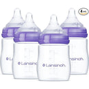 Anti-Colic Baby Bottles for Breastfeeding Babies 5 Ounces, 4 Count, Size S