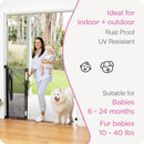 Retractable Baby Gate - Black