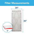 Filtrete 20 in. W X 30 in. H X 1 in. 1000 MPR Pleated Air Filter 2 pk, Pack of 3
