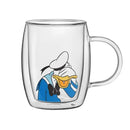 Disney Peek-a-Boo 13.5 oz Double Wall Glass Mug, Set of 4