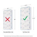 6" Breathable 2-in-1 Foam Crib and Toddler Bed Mattress - White