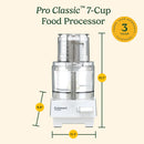 7-Cup Pro Classic Food Processor - White