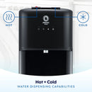 Bottom Load Hot and Cold Water Dispenser - Black